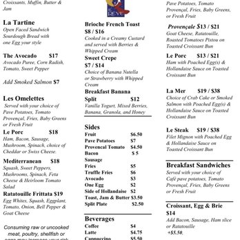 Cafe Le Reve - Breakfast menu - French Near Me - Riverside, California Cafe Le Reve - Breakfast menu - French Near Me - Riverside, California
