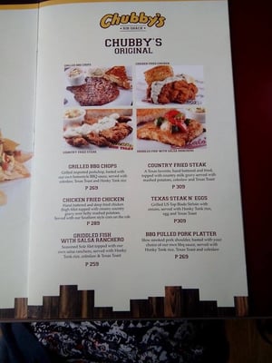 Menu photo 3 Chubby's Rib Shack Muntinlupa, NCR Menu photo 3 Chubby's Rib Shack Muntinlupa, NCR