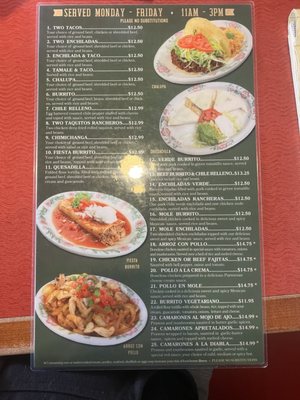 Menu photo 7 Fiesta En Jalisco Hamilton, MT
