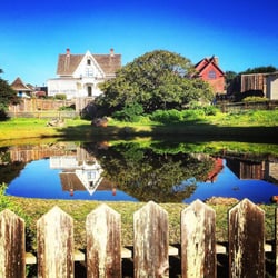 MacCallum House Inn - Main House as seen across the Kelley House pond.