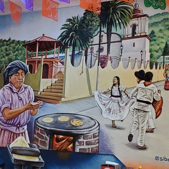 Mi Lindo Oaxaca - mural on wall - Mexican Near Me - Baldwin Park, California Mi Lindo Oaxaca - mural on wall - Mexican Near Me - Baldwin Park, California