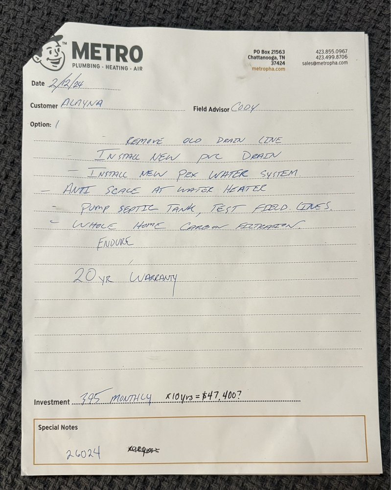 Slide of Metro Plumbing Heating & Air