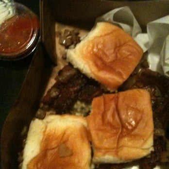Dog Haus - Pasadena - Sliders to go.. Add bacon! Yummmmmmmmmmmmm - New American Near Me - Pasadena, California