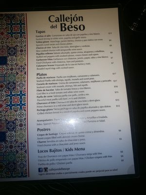 Menu photo 5 Callejón del Beso Arecibo, PR Menu photo 5 Callejón del Beso Arecibo, PR