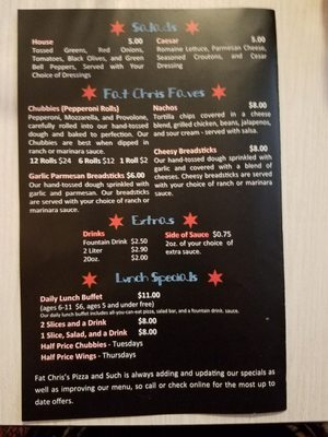 Menu photo 4 Fat Chris's Pizza and Such Chicago, IL Menu photo 4 Fat Chris's Pizza and Such Chicago, IL