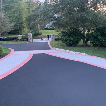 Tri State Paving - a paved driveway with a red border - General Contractors Near Me - Nottingham , Pennsylvania Tri State Paving - a paved driveway with a red border - General Contractors Near Me - Nottingham , Pennsylvania