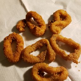 Pathetic excuses for onion rings. Pathetic excuses for onion rings.