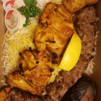 Rayhoon Persian Eatery - Yummy chicken dark meat and ground beef skewer - Persian/Iranian Near Me - Burlington, Ontario
