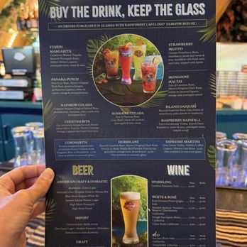 Rainforest Cafe - Menu for drinks - American Near Me - Ontario, California Rainforest Cafe - Menu for drinks - American Near Me - Ontario, California