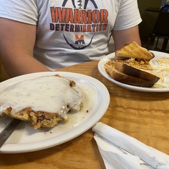 Hungry Hunter Restaurant - Chicken fried steak....the size of a Volkswagen tire - Breakfast & Brunch Near Me - Branson, Missouri