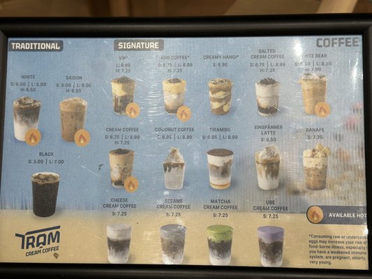 Menu photo 2 Tram Cream Coffee San Jose, CA Menu photo 2 Tram Cream Coffee San Jose, CA