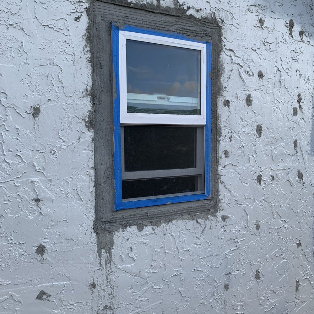 Azpeitia Construction & Remodels - New window, saving the original stucco. - General Contractors Near Me - Sacramento , California Azpeitia Construction & Remodels - New window, saving the original stucco. - General Contractors Near Me - Sacramento , California