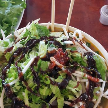 Com Tam Thanh - #78 with the veggies added and some hot pepper sauce - Vietnamese Near Me - San Jose, California Com Tam Thanh - #78 with the veggies added and some hot pepper sauce - Vietnamese Near Me - San Jose, California