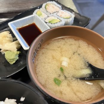 Hako - Miso soup & side of California roll - Sushi Bars Near Me - Irvine, California Hako - Miso soup & side of California roll - Sushi Bars Near Me - Irvine, California