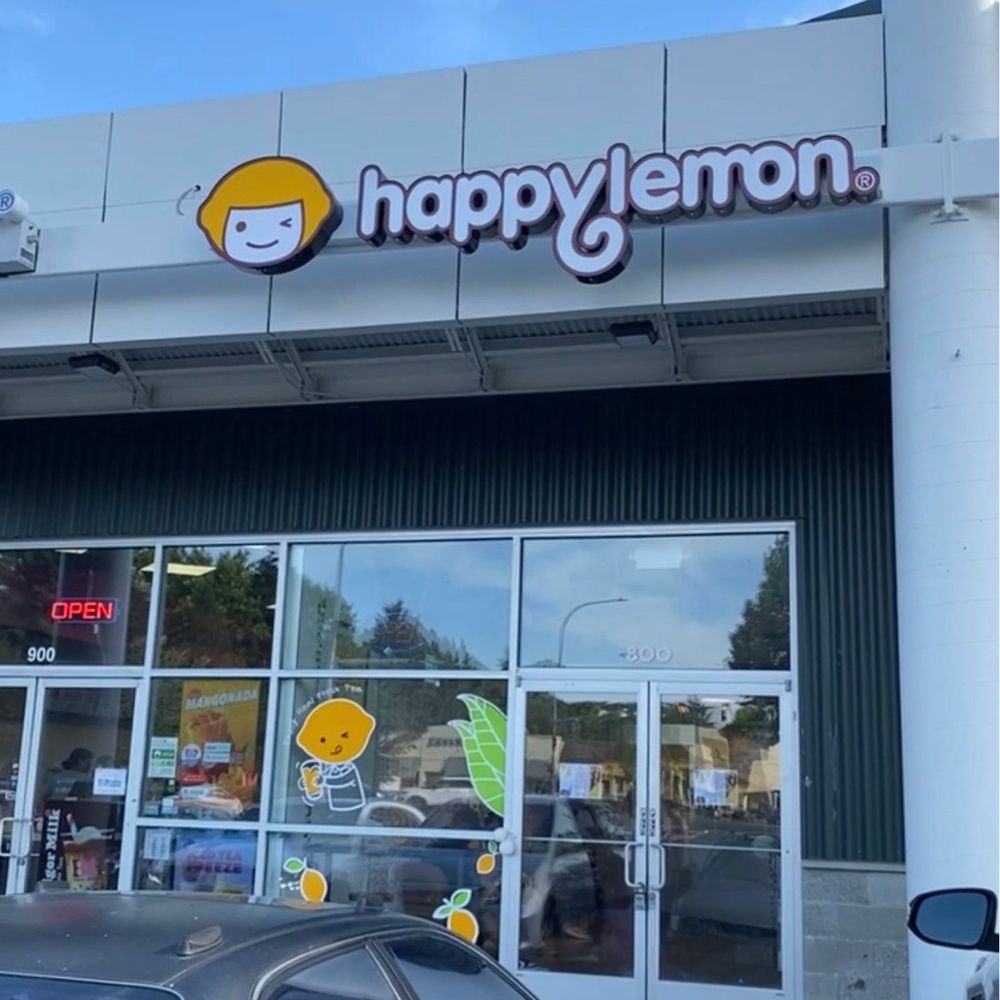 Happy Lemon - front of store - Bubble Tea Near Me - Redmond, Washington