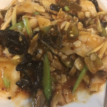 Chengdu Style Restaurant - Green pepper griddle fish - amazing! - Szechuan Near Me - Berkeley, California