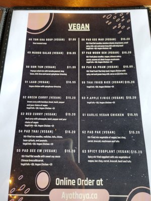 Menu photo 8 Ayothaya Thai Kitchen Oshawa, ON