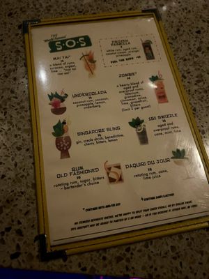 Menu photo 1 The SOS Tiki Bar Decatur, GA