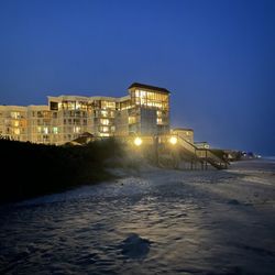 Ocean's Edge - View of the restaurant from the beach.