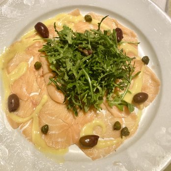 Osteria - Salmon Carpaccio - Italian Near Me - Greensboro, North Carolina Osteria - Salmon Carpaccio - Italian Near Me - Greensboro, North Carolina