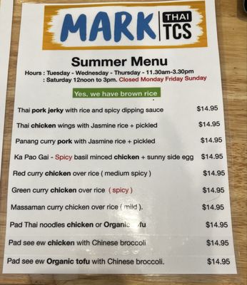 Menu photo 2 Mark Thai Food Box Seattle, WA Menu photo 2 Mark Thai Food Box Seattle, WA