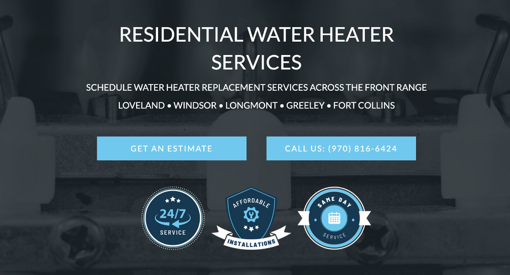 Slide of Front Range Water Heater and Excavation