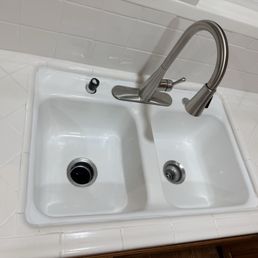 Polished kitchen sink Polished kitchen sink