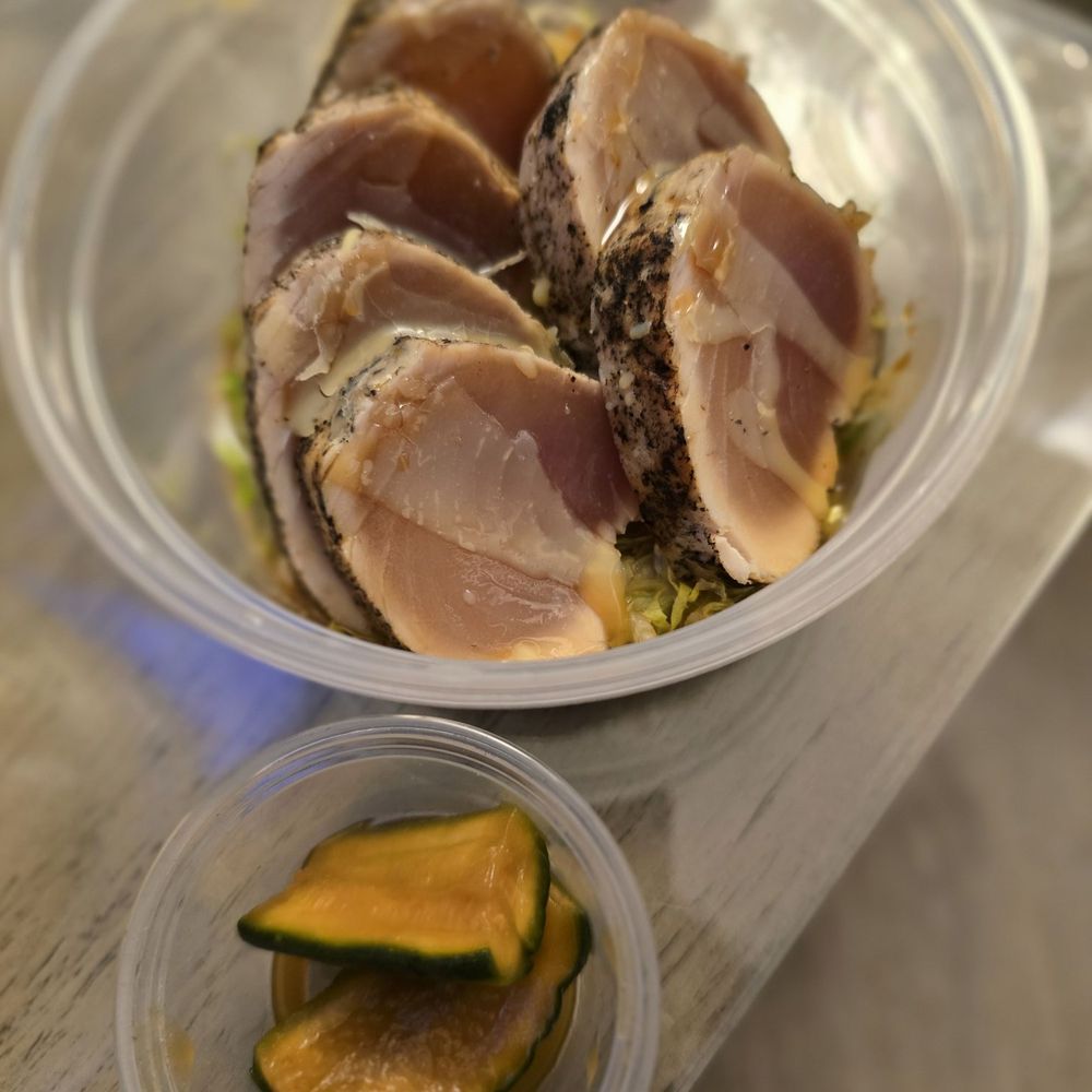 Oku Izakaya Bar - Tuna Tataki with yuzu butter sauce. Good tuna - Sushi Bars Near Me - Vancouver, British Columbia Oku Izakaya Bar - Tuna Tataki with yuzu butter sauce. Good tuna - Sushi Bars Near Me - Vancouver, British Columbia