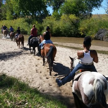 12 Mile Stables - Going through the water was cool - Horseback Riding Near Me - Aurora, Colorado