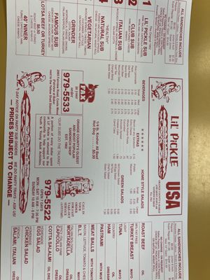 Menu photo 4 Lil' Pickle USA Costa Mesa, CA