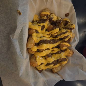 Beards & Broads Axe Throwing Bar and Grill - Chili Cheese Tater tots. - Axe Throwing Near Me - Broadway, Virginia Beards & Broads Axe Throwing Bar and Grill - Chili Cheese Tater tots. - Axe Throwing Near Me - Broadway, Virginia