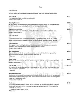 Menu photo 2 Nikosi Wakefield, QC Menu photo 2 Nikosi Wakefield, QC