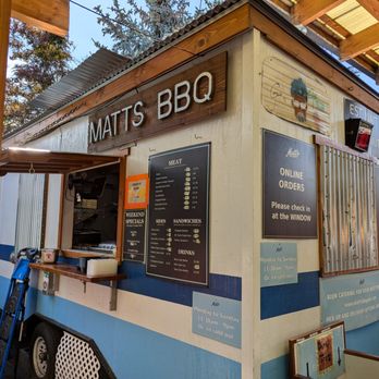 Matt's BBQ - Matt's BBQ is a food truck/cart located at Mississippi Marketplace, a food truck/cart park in Portland, Oregon. - Food Trucks Near Me - Portland, Oregon