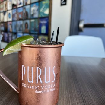 Turn Restaurant - a copper mug with a lime garnish - Breakfast & Brunch Near Me - St. Louis, Missouri Turn Restaurant - a copper mug with a lime garnish - Breakfast & Brunch Near Me - St. Louis, Missouri