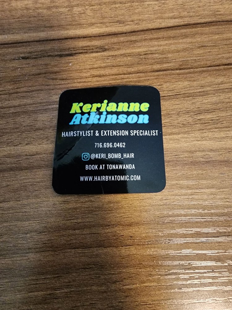 Atomic Barbershop and Salon Logo