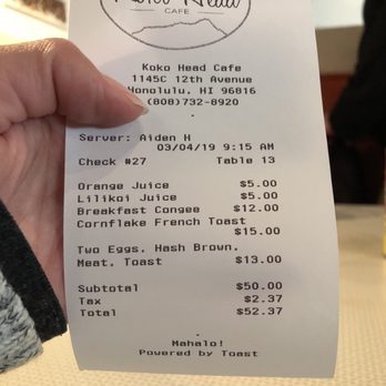 Koko Head Cafe - Breakfast & Brunch Near Me - Honolulu, Hawaii