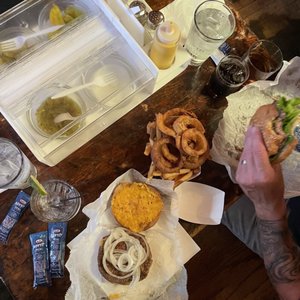 Photo of My Brother's Bar - Denver, CO, United States. Look at the table service condiment bar!