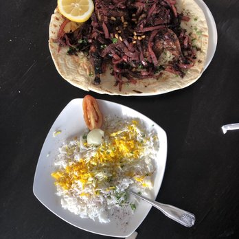 Taboon Mediterranean - Musakhan  chicken with sauteed onions spices with sumac, salt and pepper. So amazing the chef was great. - Mediterranean Near Me - Long Beach, California