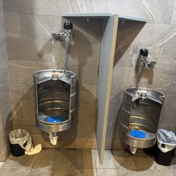 Ohio Brewing - urinal, beer kegs - Breweries Near Me - Columbus, Ohio