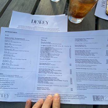 The Dewey - Wine menu - Wine Bars Near Me - St Pete Beach, Florida The Dewey - Wine menu - Wine Bars Near Me - St Pete Beach, Florida