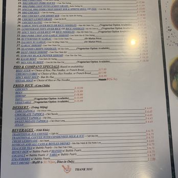 Pho & Company - Menu - Vietnamese Near Me - Kapolei, Hawaii