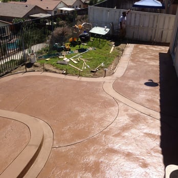 Sosaia Paea - Stamped concrete with broom border finish - Masonry/Concrete Near Me - Riverside, California Sosaia Paea - Stamped concrete with broom border finish - Masonry/Concrete Near Me - Riverside, California