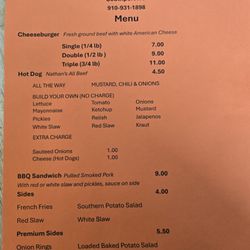 Dot's on Howe - Menu