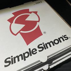 Simple Simon Pizza - Medium and large pizza box comparison