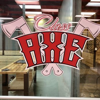 Class Axe Throwing - Door signage - Axe Throwing Near Me - Jacksonville, Florida