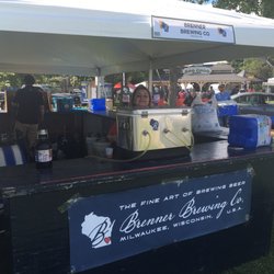 Great Lakes Brew Fest - Serving beer for Brenner Brewery