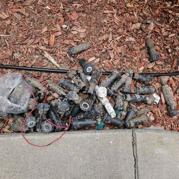 Commercial & Residential Yard Maintenance - Old sprinkler valves and sprinkler heads that were not working - Lawn Services Near Me Commercial & Residential Yard Maintenance - Old sprinkler valves and sprinkler heads that were not working - Lawn Services Near Me