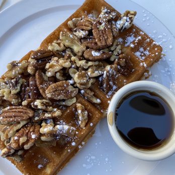 More Than Waffles - Walnut & Pecan Belgian Waffle - Breakfast & Brunch Near Me - Encino, California More Than Waffles - Walnut & Pecan Belgian Waffle - Breakfast & Brunch Near Me - Encino, California