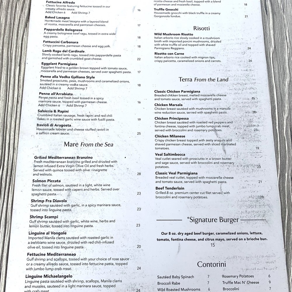 Galliano - Food Menu - Wine Bars Near Me - Fulton, Maryland