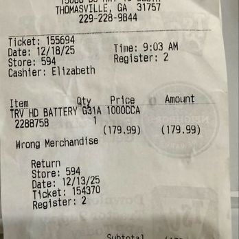 Tractor Supply - Receipt - Farming Equipment Near Me - Thomasville, Georgia Tractor Supply - Receipt - Farming Equipment Near Me - Thomasville, Georgia